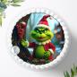 Preview: Der Grinch Tortenaufleger Ø 20cm, 2944z